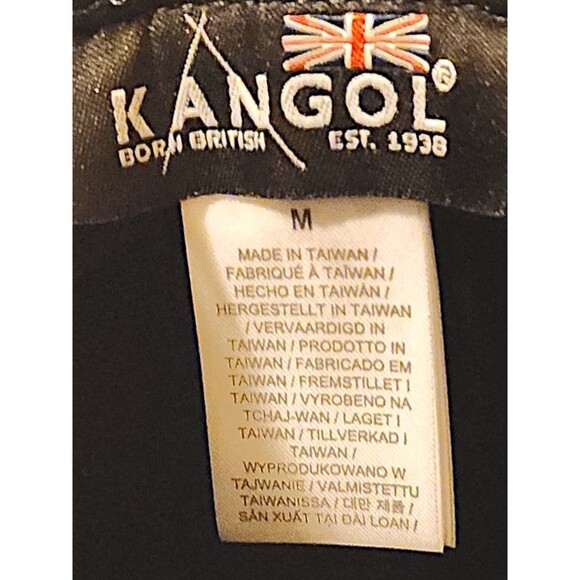 Kangol Wool Player Fedora Hat Cap True Black 6447BC Med Old Money Classic Man - Picture 4 of 6